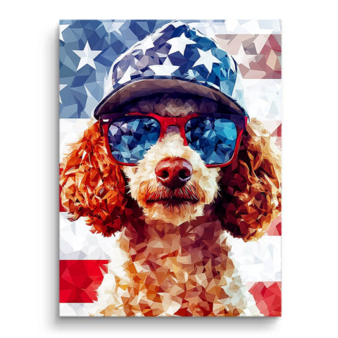 Patriotic Pup PVC Matt Art