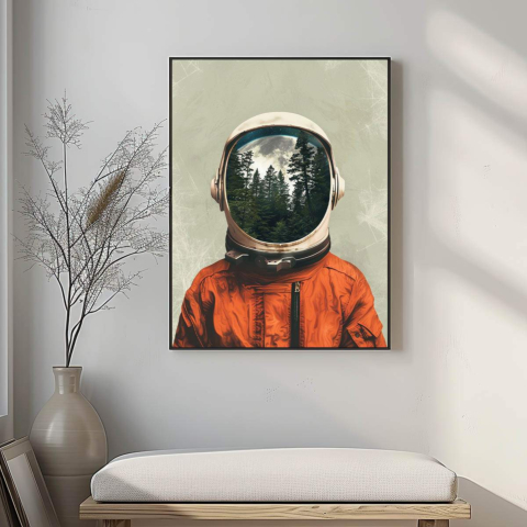 Kosmischer Entdecker Leinwandbild