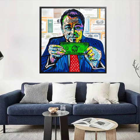 Money Manipulation Acrylic Glass Art