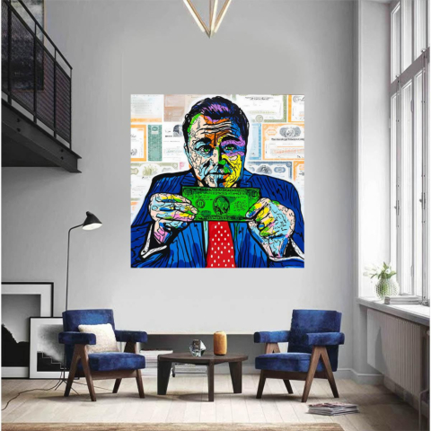 Geldmanipulation Leinwandbild