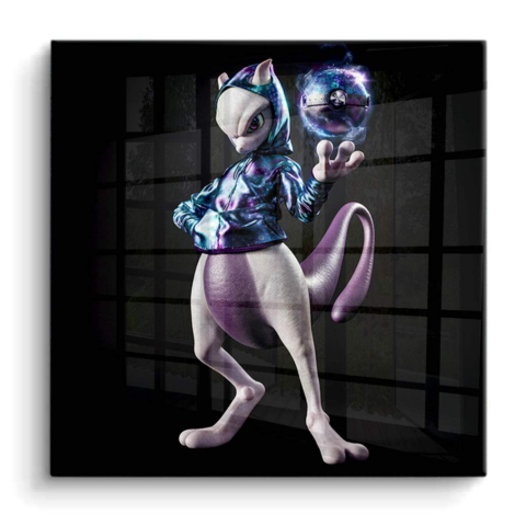 Cyber Cat Trener PCV Połysk Obraz na Płótnie
