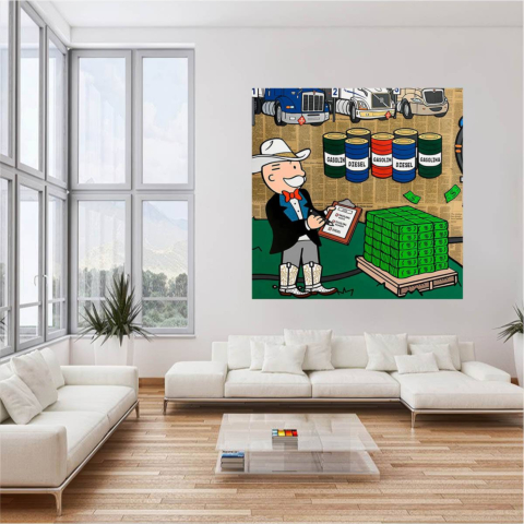 Kraftstoffverbrauch Leinwandbild