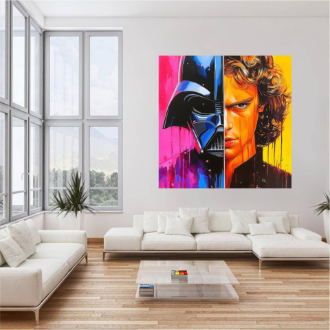 Star Wars und Portrait Leinwandbild