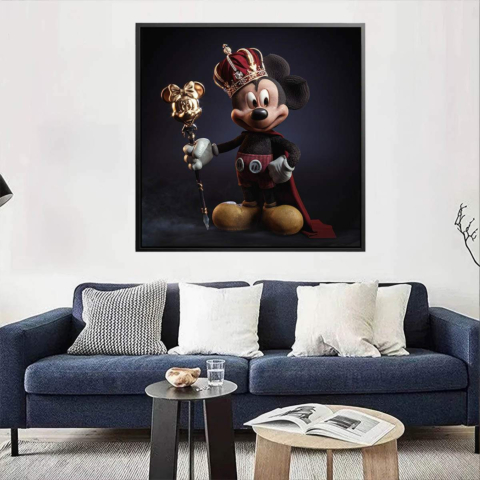 Roi Souris en Verre Acrylique