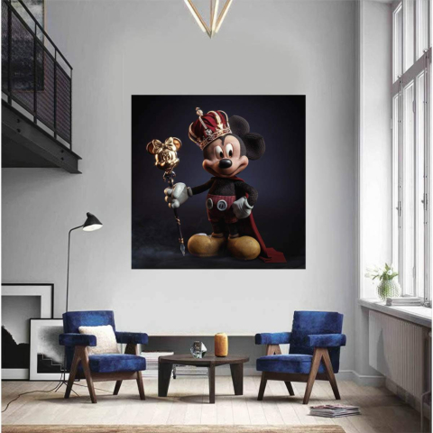 Königliche Maus Leinwandbild