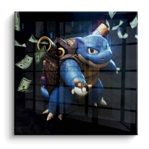 Geldraub PVC Glänzend Kunst