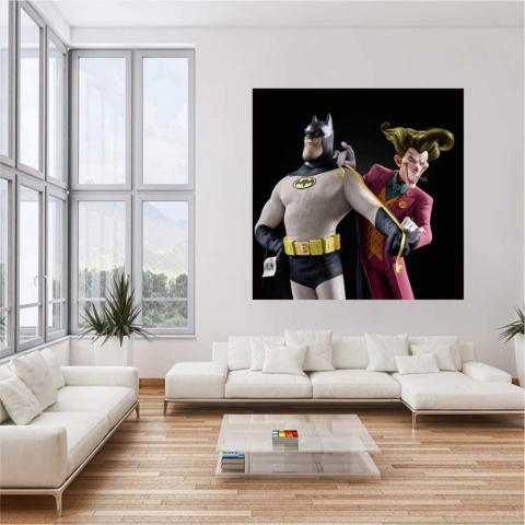 Supervillain Showdown Leinwandbild
