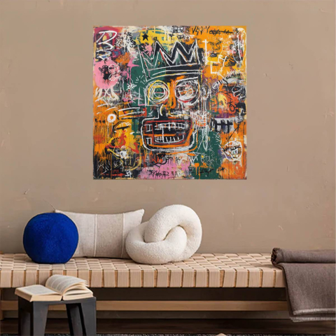 Städtische Stammesmaske Leinwandbild