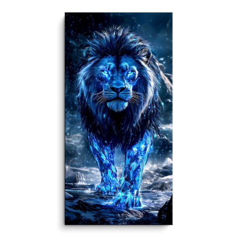 Mystical Ice Lion PVC Matt Art