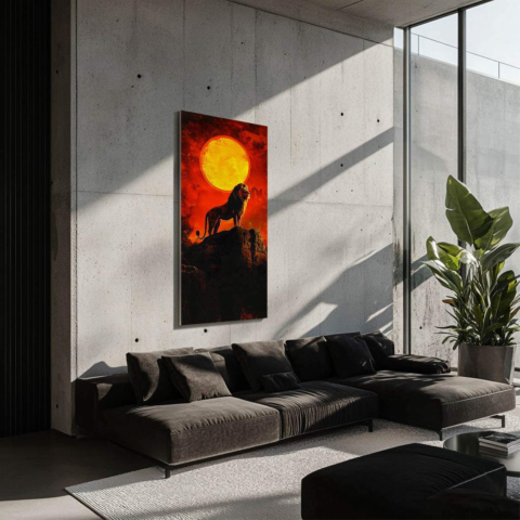 Königlicher Wächter Dibond Matt Kunst