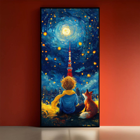 Nacht Himmel Traum Leinwandbild