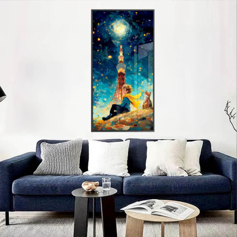 Nacht Radio Turm Acrylglas