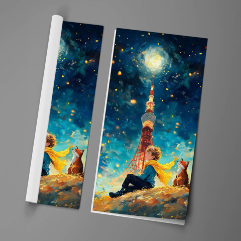 Nacht-Radioturm Poster
