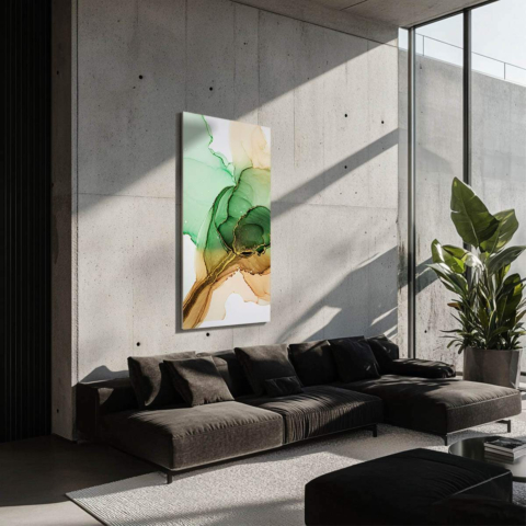 Sérénité Verte Art Dibond PVC Mat