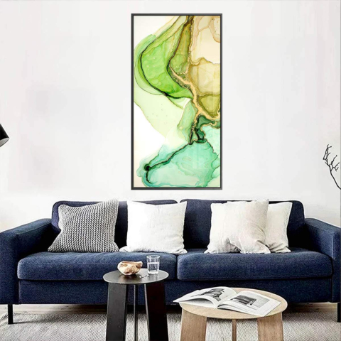 Sérénité Verte Verre Acrylique