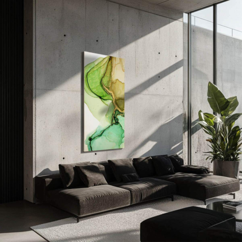 Sérénité Verte Art Dibond PVC Mat
