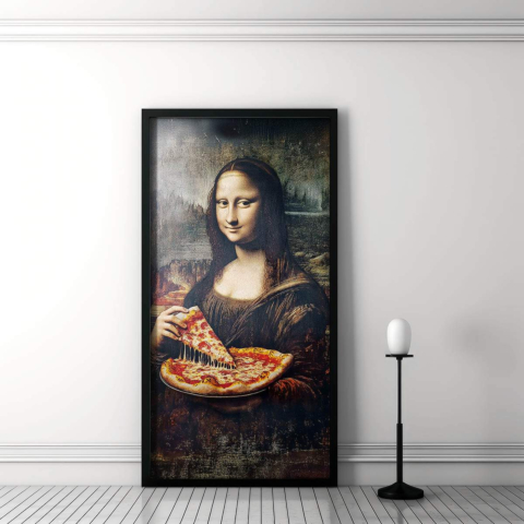 Mona Lisa Pizzeria Obraz na Płótnie