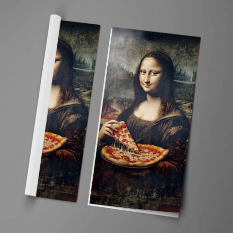 Mona Lisa Pizzeria Poster