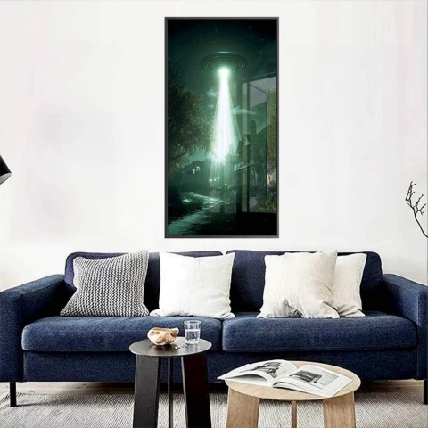 UFO Encounter Acrylic Glass Art