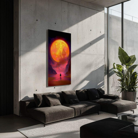 Moonlit Dreamscape Dibond Matt Art