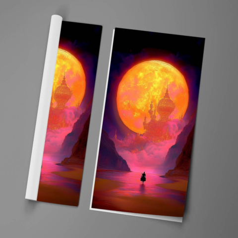 Moonlit Dreamscape Poster Art