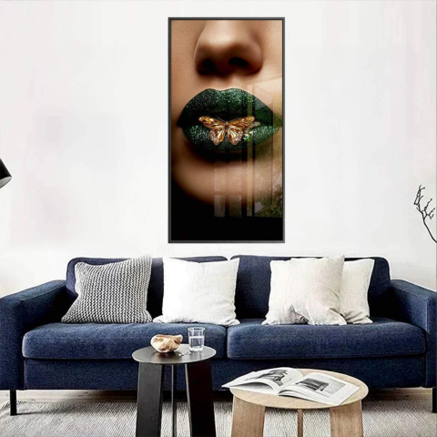 Goldener Schmetterling Acrylglas