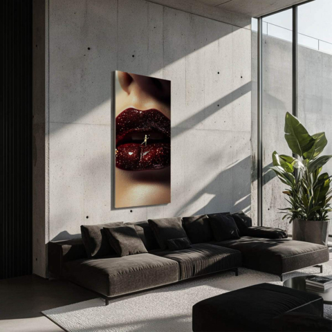 Sternenklare Lippen Dibond PVC Matt