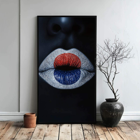 Lip Art Leinwandbild