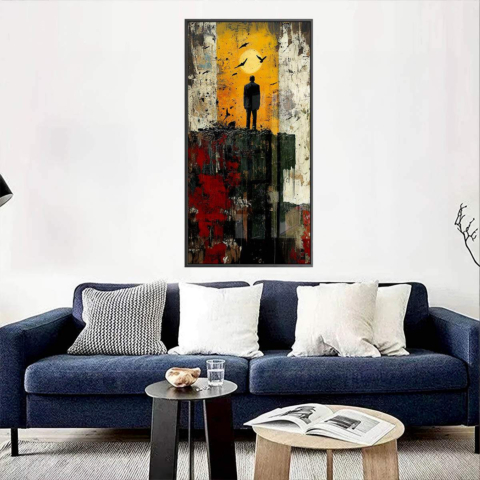 Einsamkeit bei Dämmerung Acrylglasbild