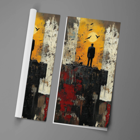 Einsamkeit bei Dämmerung Poster