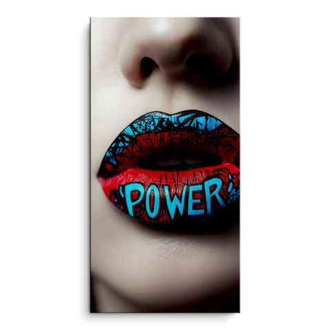 Gestärkte Lippen PVC Matt Kunst