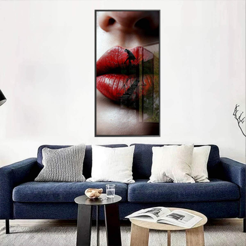 Dunkler Abstieg Acrylglasbild