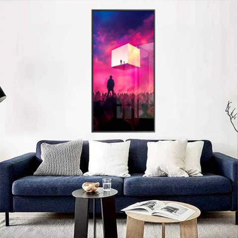 Sky-high Encounter Acrylic Glass Art