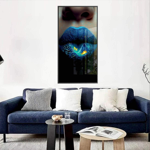 Leuchtende Vulkanlandschaft Acrylglas
