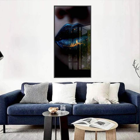 Kosmische Stadtlichter Acrylglasbild