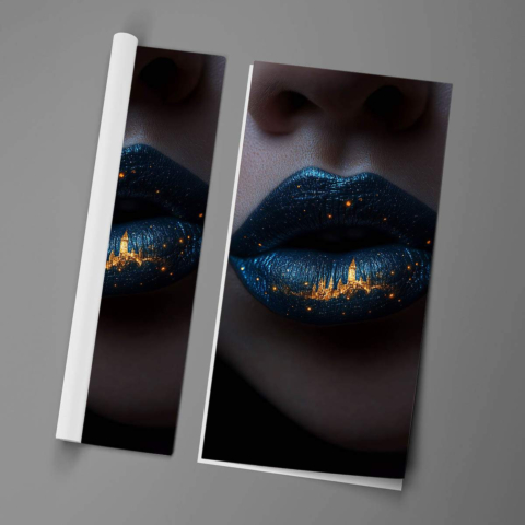 Kosmische Stadtlichter Poster