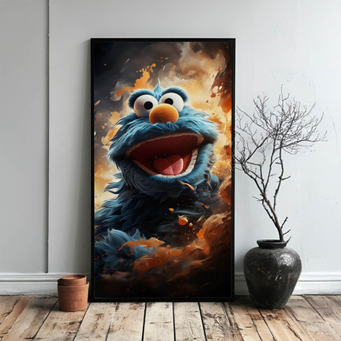 Tempête de Feu Enneigée Toile