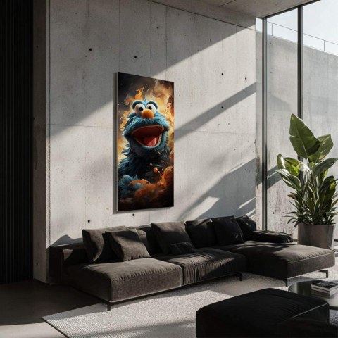 Furry Firestorm Dibond Matt Kunst