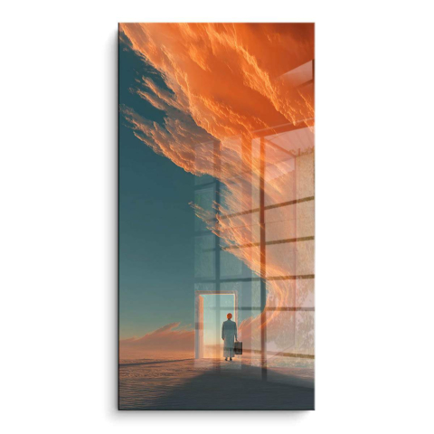 Grenzüberschreitungen PVC Glänzend Kunst