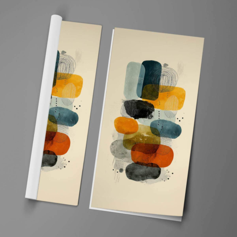 Bunte Abstrakte Formen Poster