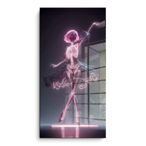 Neon-Skelett Ballett PVC Glänzend