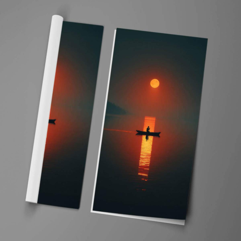 Refleksja w blasku księżyca Plakat