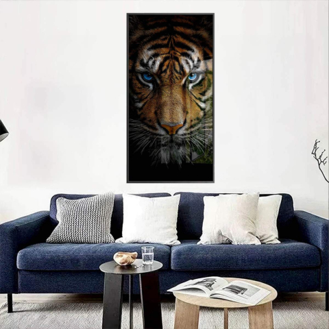 Fierce Blue Eyes Acrylic Glass Art