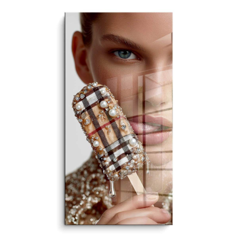 Schokoladen Pop-Tart PVC Glänzendes Kunstwerk