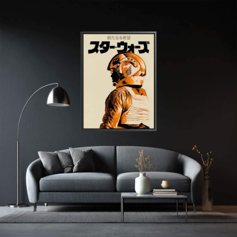 Carrera Espacial Vintage Póster Lienzo