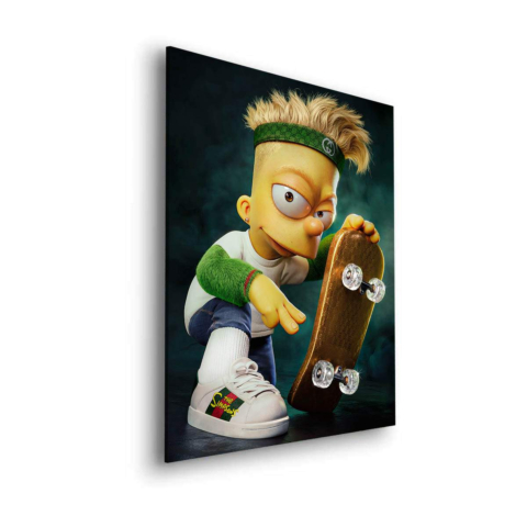 Skateboard Trickster Dibond Matt Art