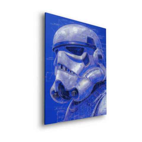 Stormtrooper Blueprint Dibond Matt Art