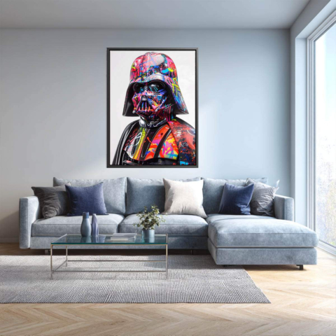 Graffiti Darth Vader Leinwandbild
