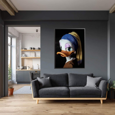 Daisy Duck als Dame Leinwandbild