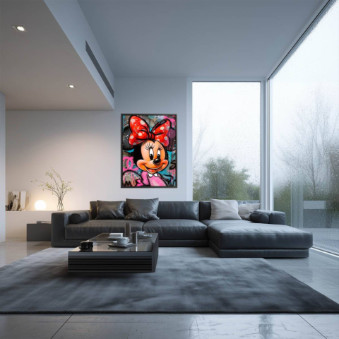 Colorful Disney Graffiti Canvas Art